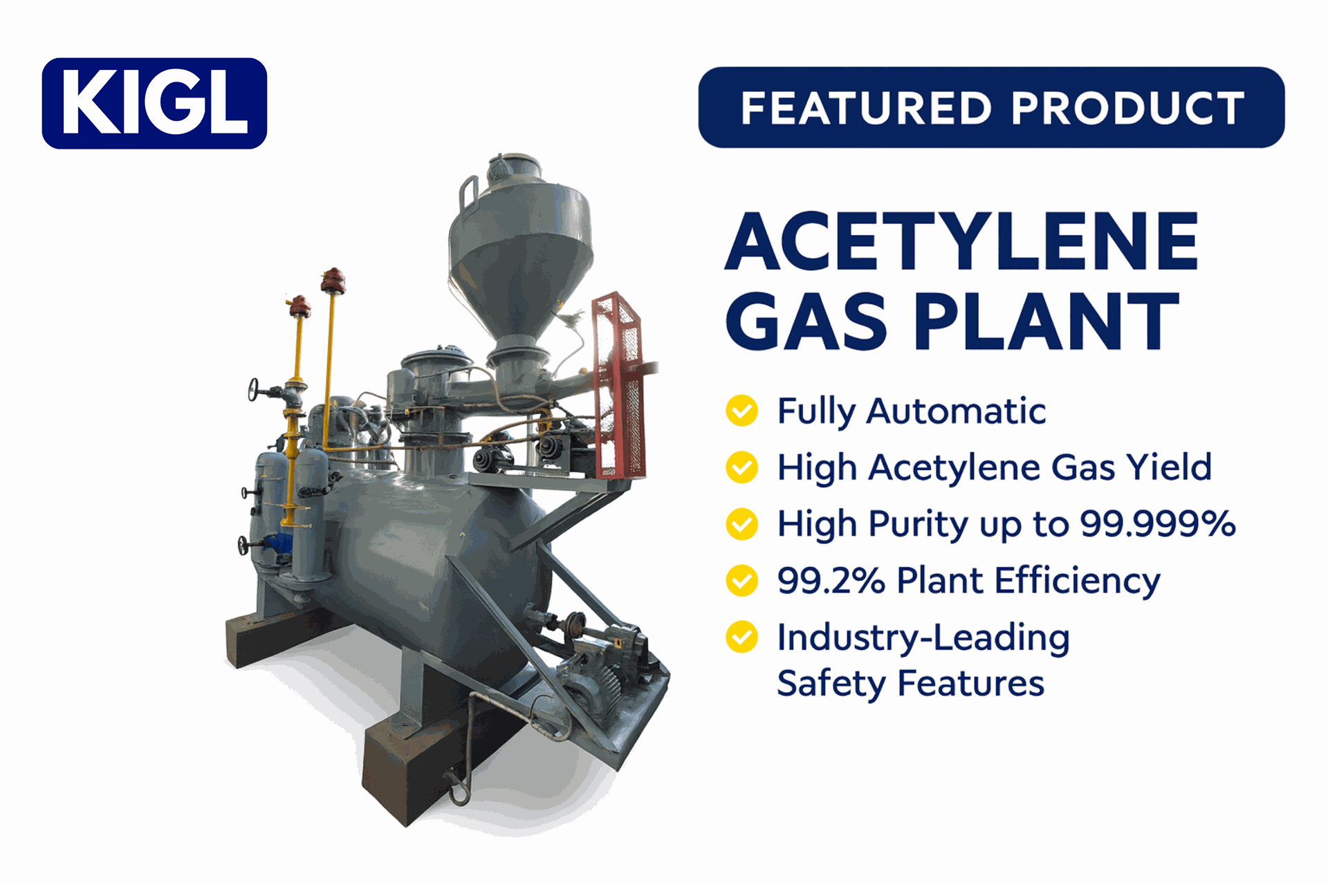 Acetylene Gas Plant and Generator for Acetylene Gas Production 