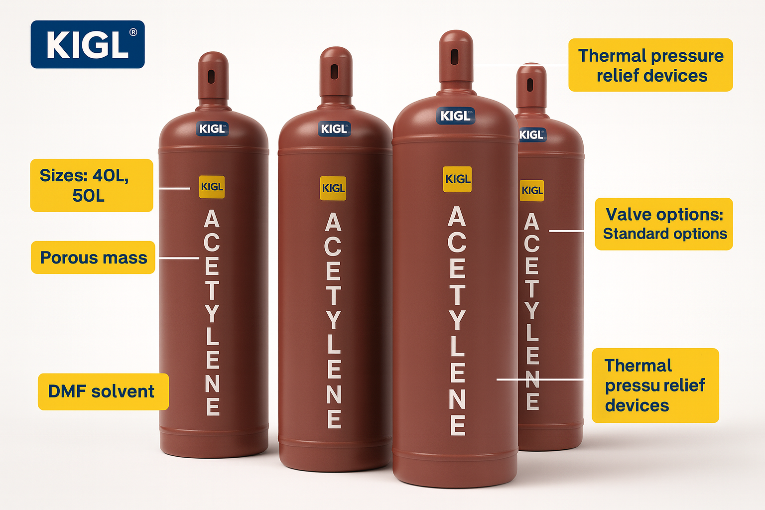High Purity Acetylene Gas